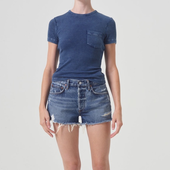 NWT AGOLDE Parke Vintage Cut-Off Denim Shorts
In Swapmeet Size 27 - Picture 2 of 8